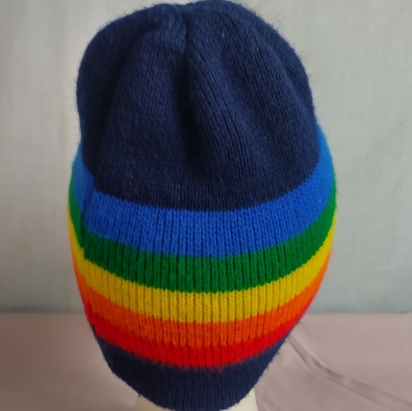 Vtg Retro Pride Rainbow Toboggan 1990s Y2K Hippie Collection - Picture 5 of 12